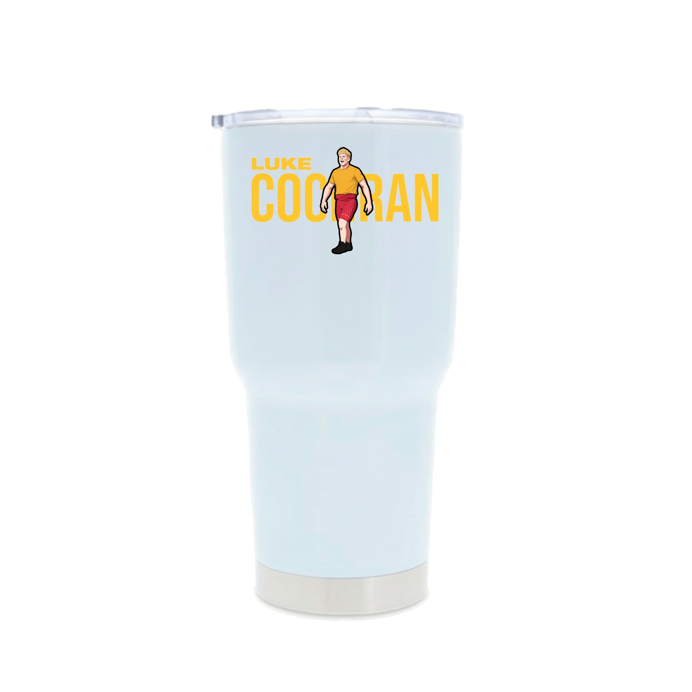 30oz Stainless Steel Tumbler — Player Name in White