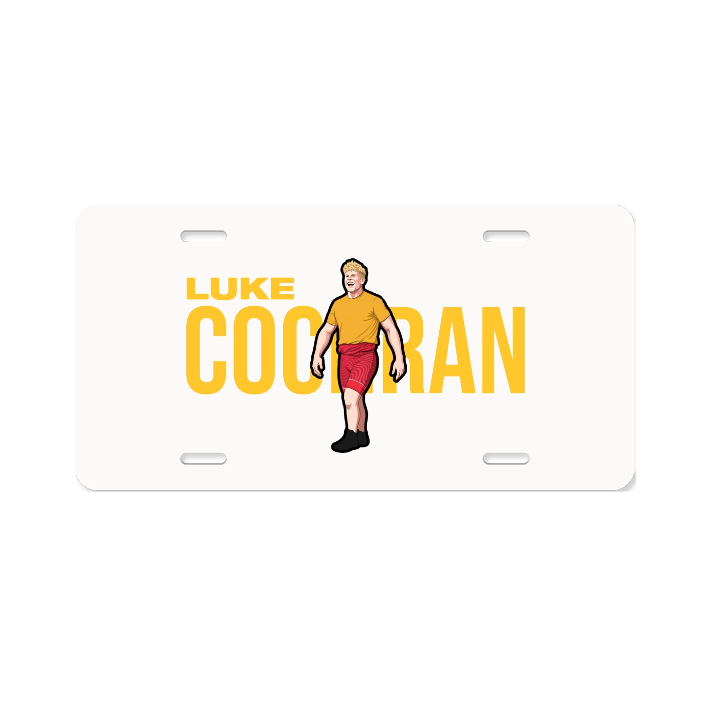 License Plate — Player Name in Classic
