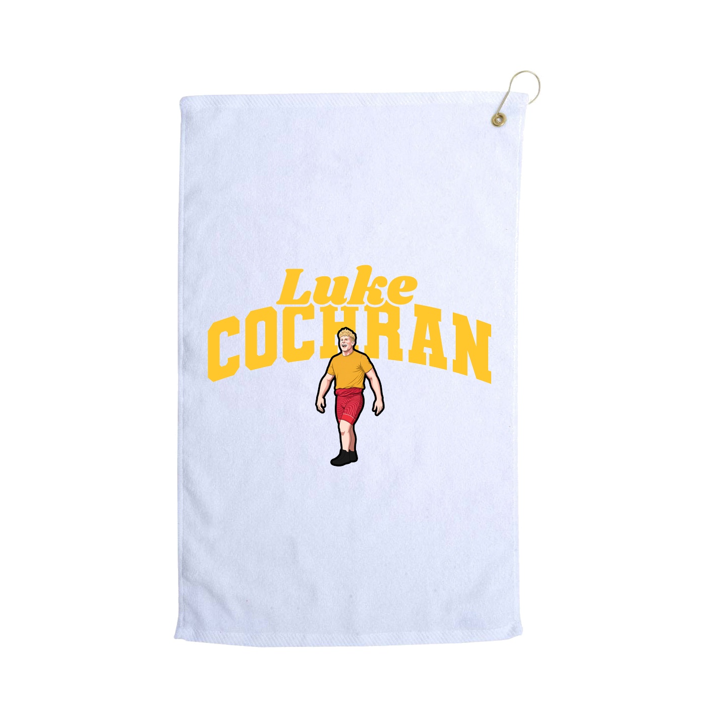 Golf Towel — Signature Arch in White