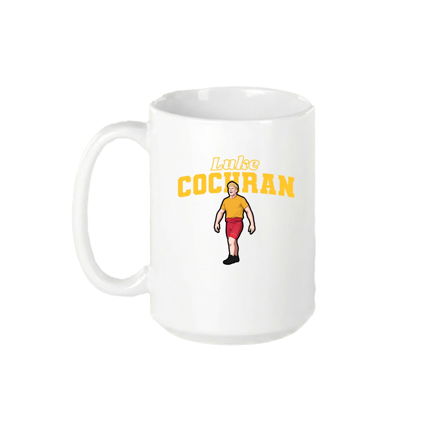 15oz Coffee Mug — Name Arch in White