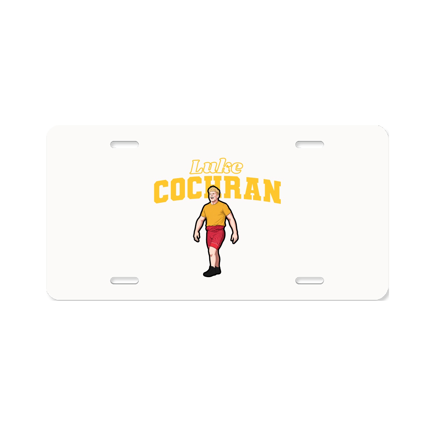 License Plate — Name Arch in Classic