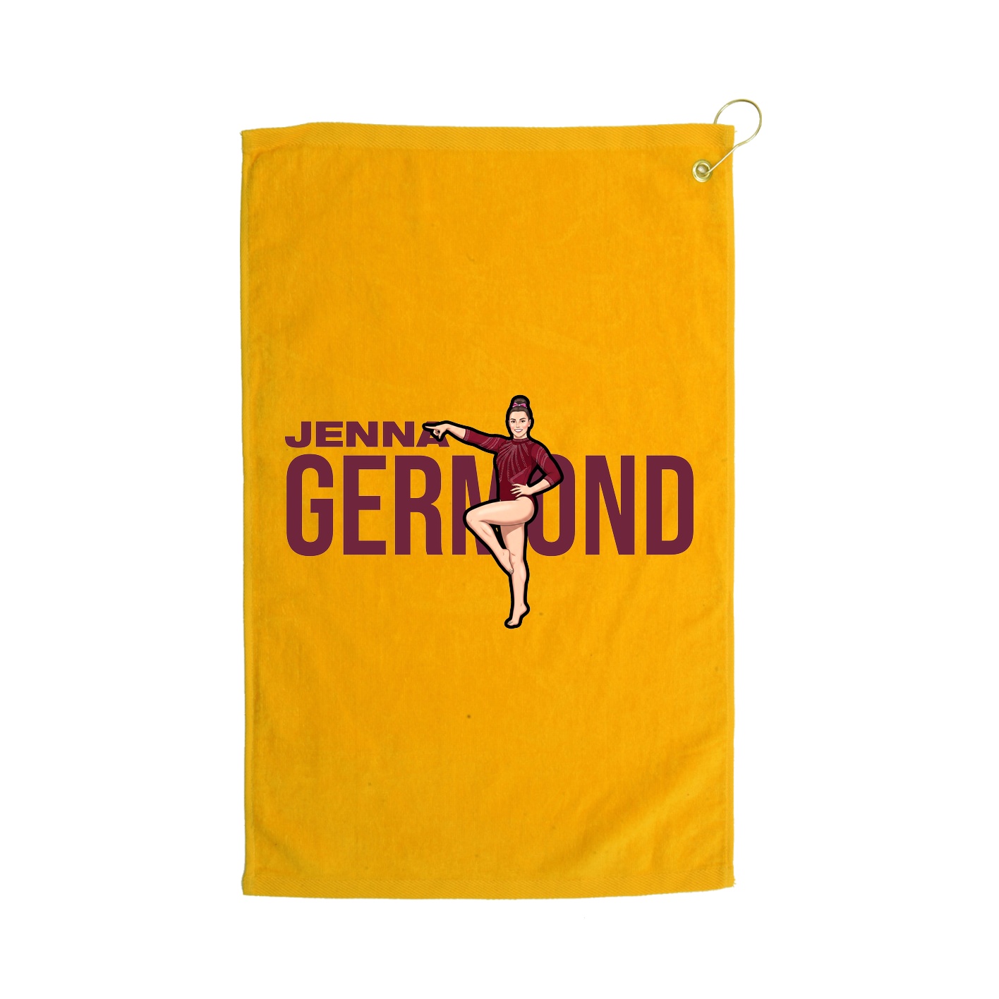 Golf Towel — Player Name in Gold