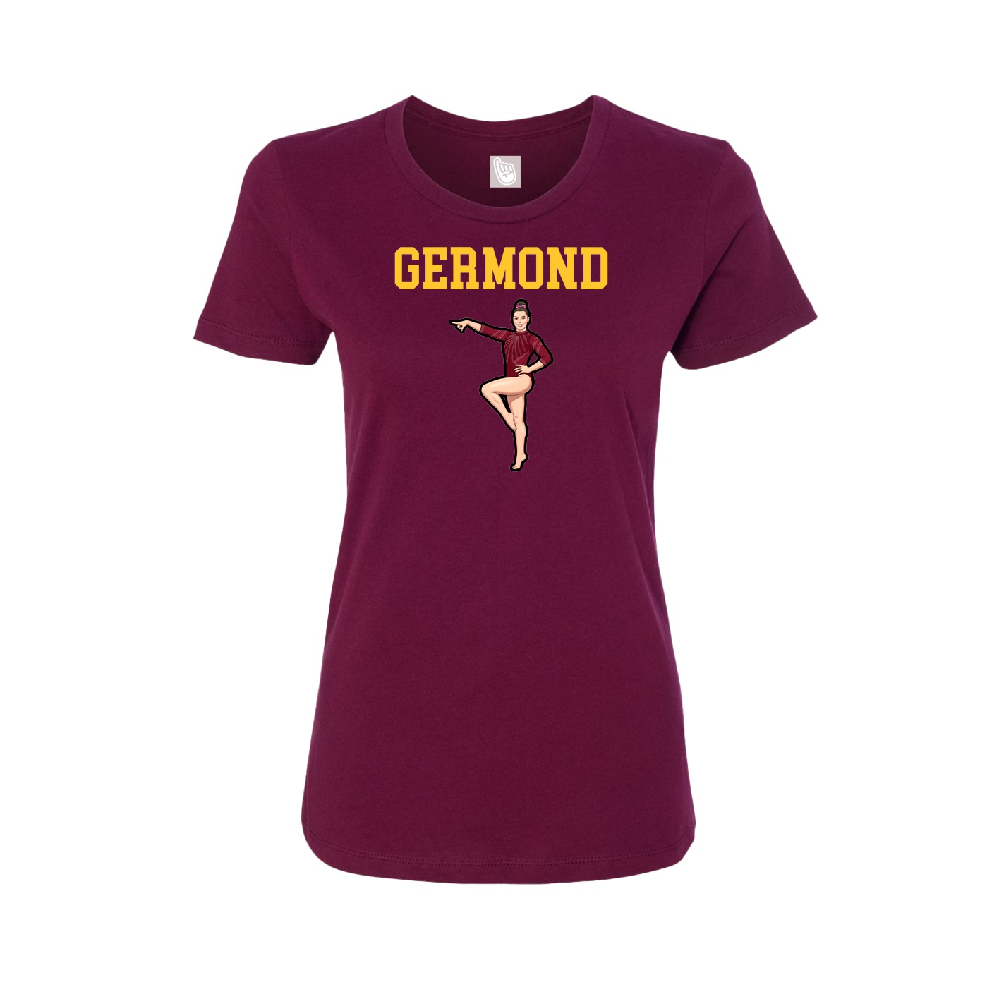 Fitted Women's Tee — Shirsey in Maroon