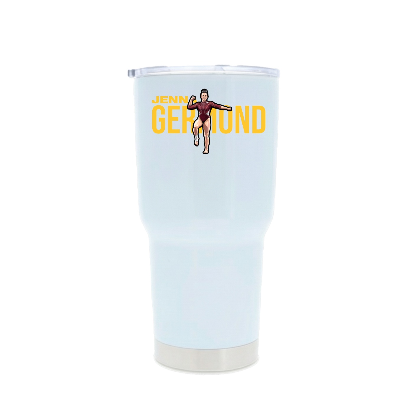 30oz Stainless Steel Tumbler — Player Name in White