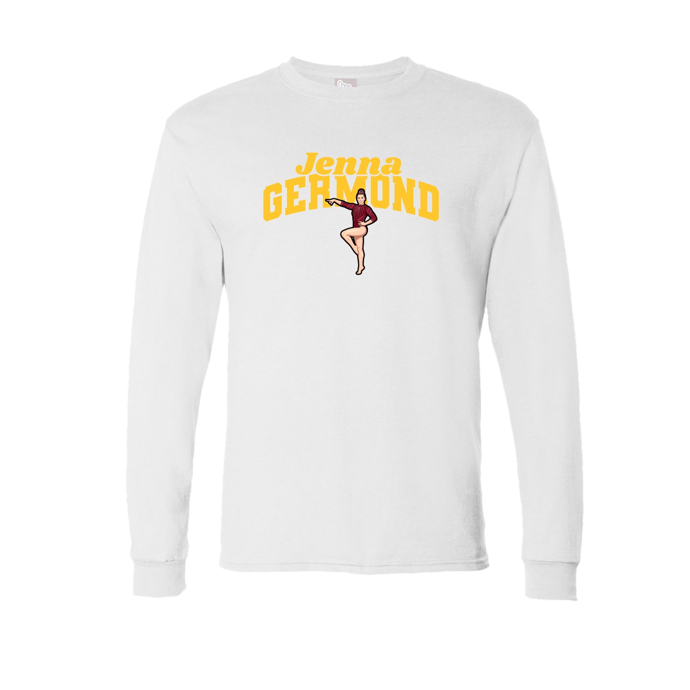Long Sleeve Tee — Signature Arch in White