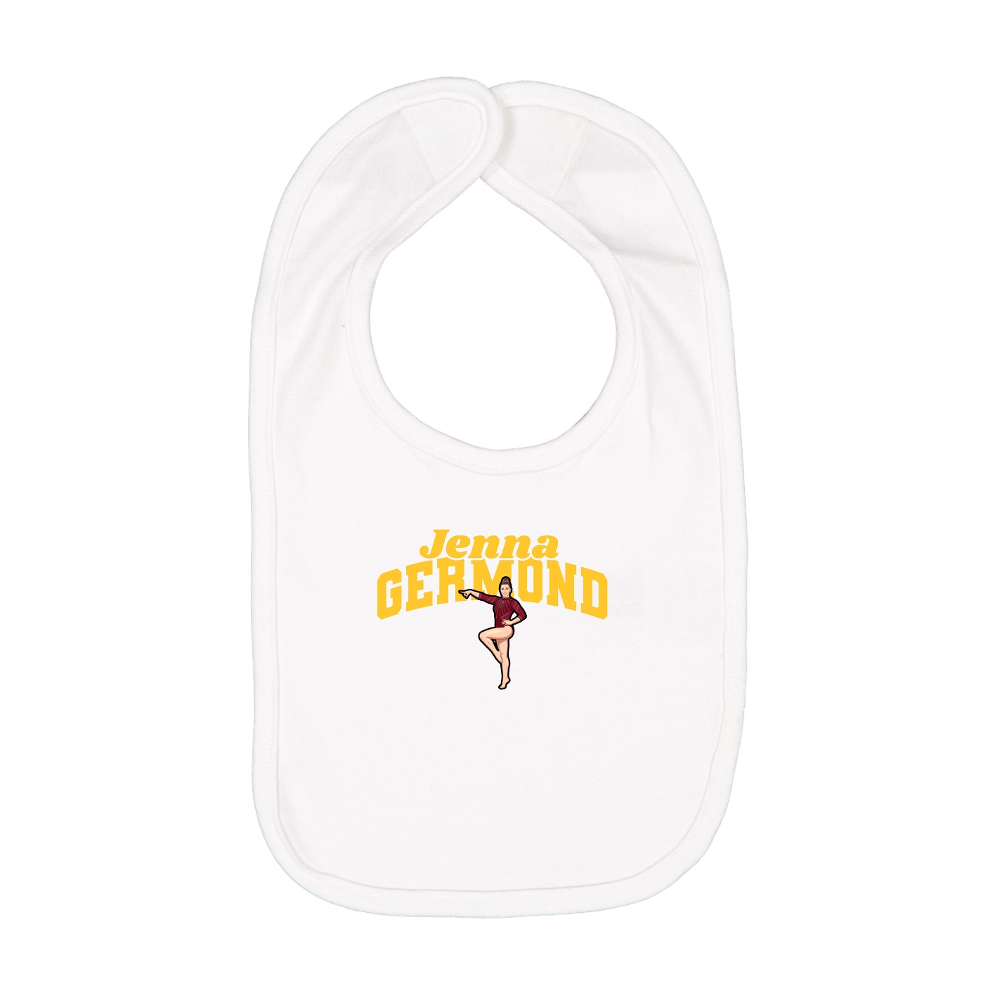 Infant Bib — Signature Arch in White