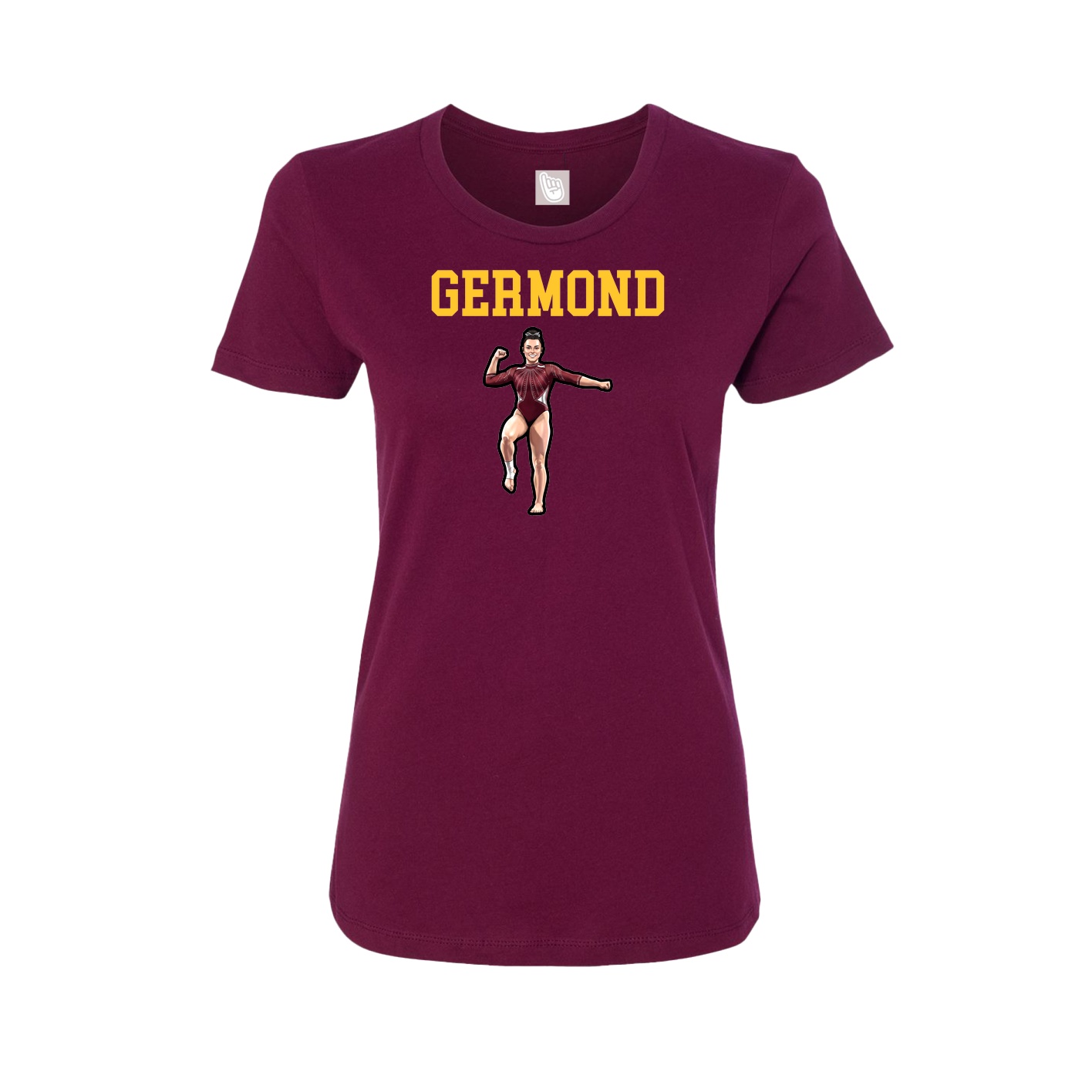 Fitted Women's Tee — Shirsey in Maroon