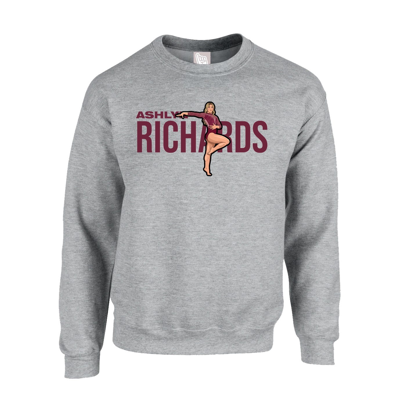 Fleece Crew — Player Name in Grey