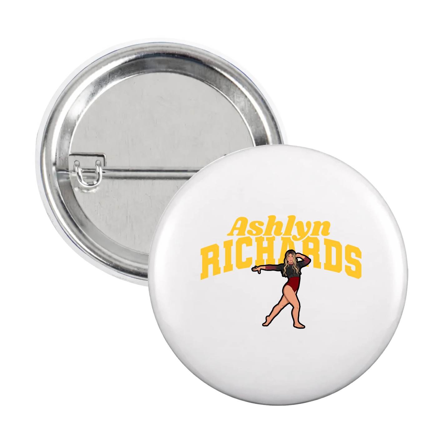 Game Day Button — Signature Arch in White
