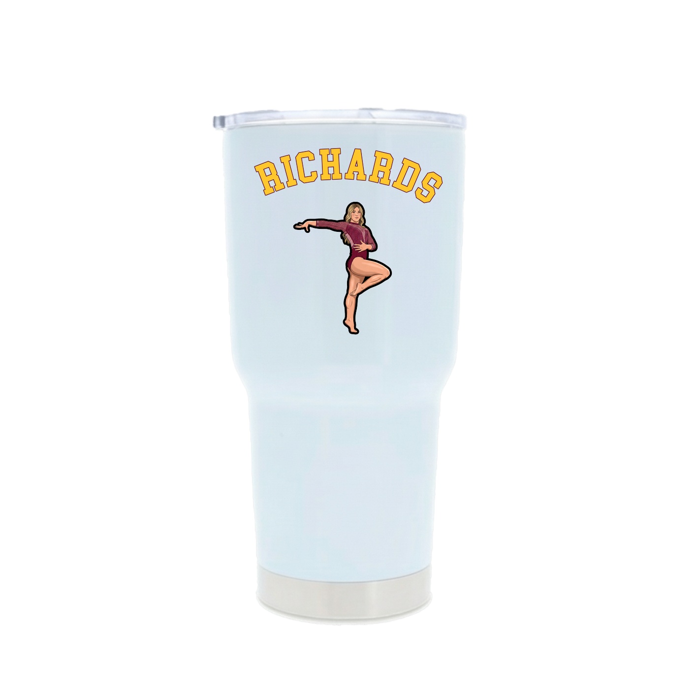 30oz Stainless Steel Tumbler — Shirsey Arch in White