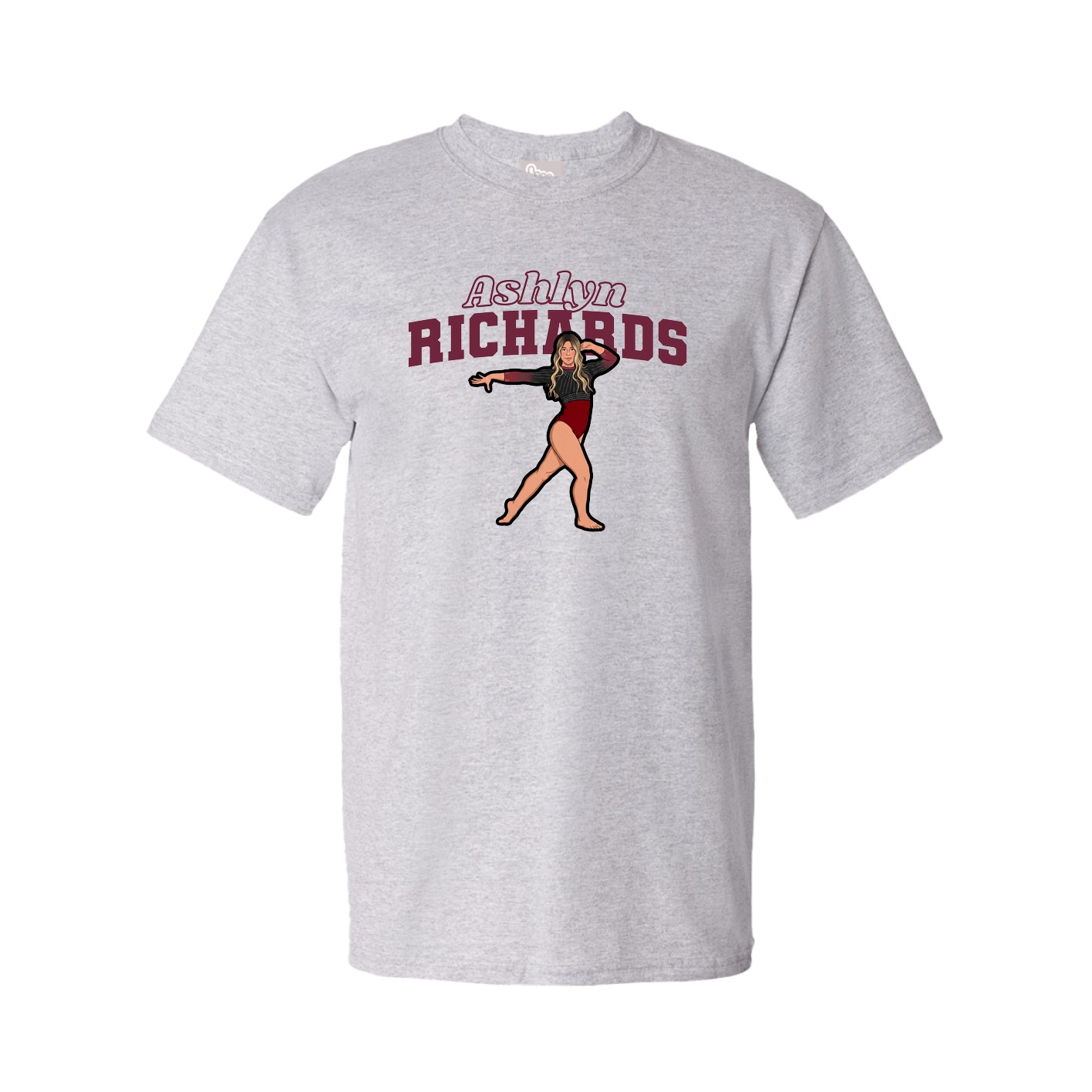 Tee — Name Arch in Grey