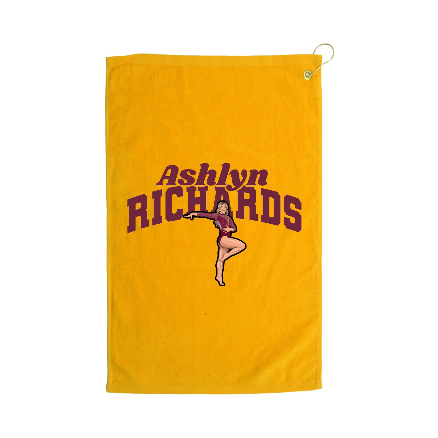 Golf Towel — Signature Arch in Gold