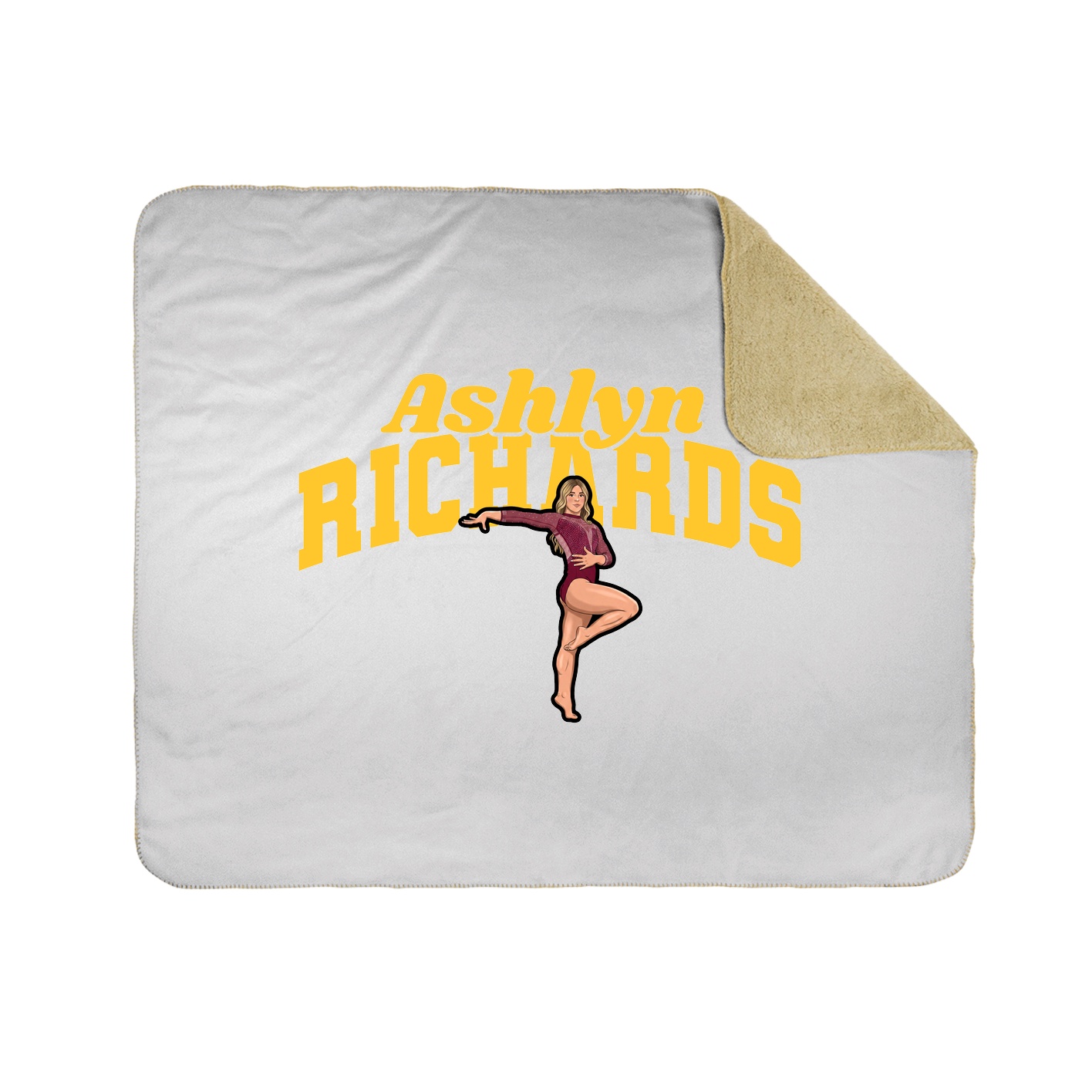 Throw Blanket — Signature Arch in White