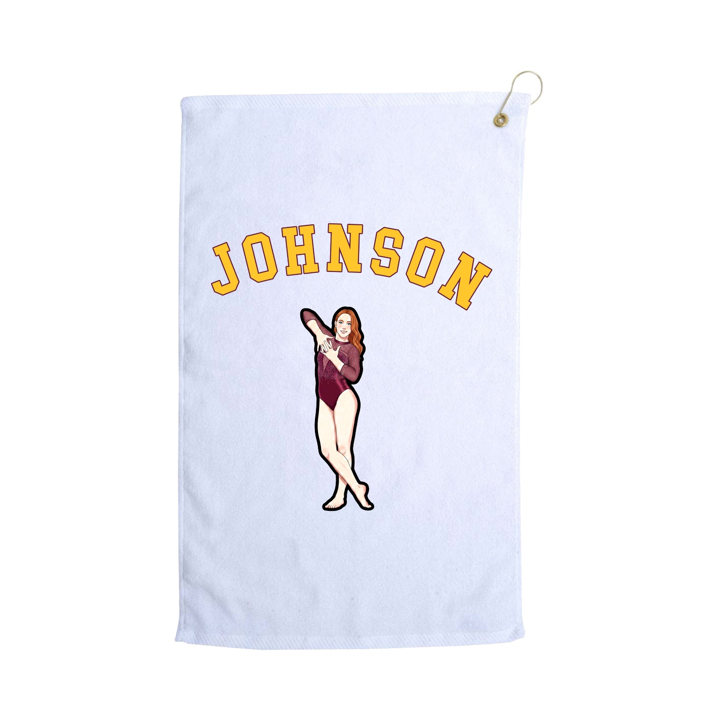 Golf Towel — Shirsey Arch in White