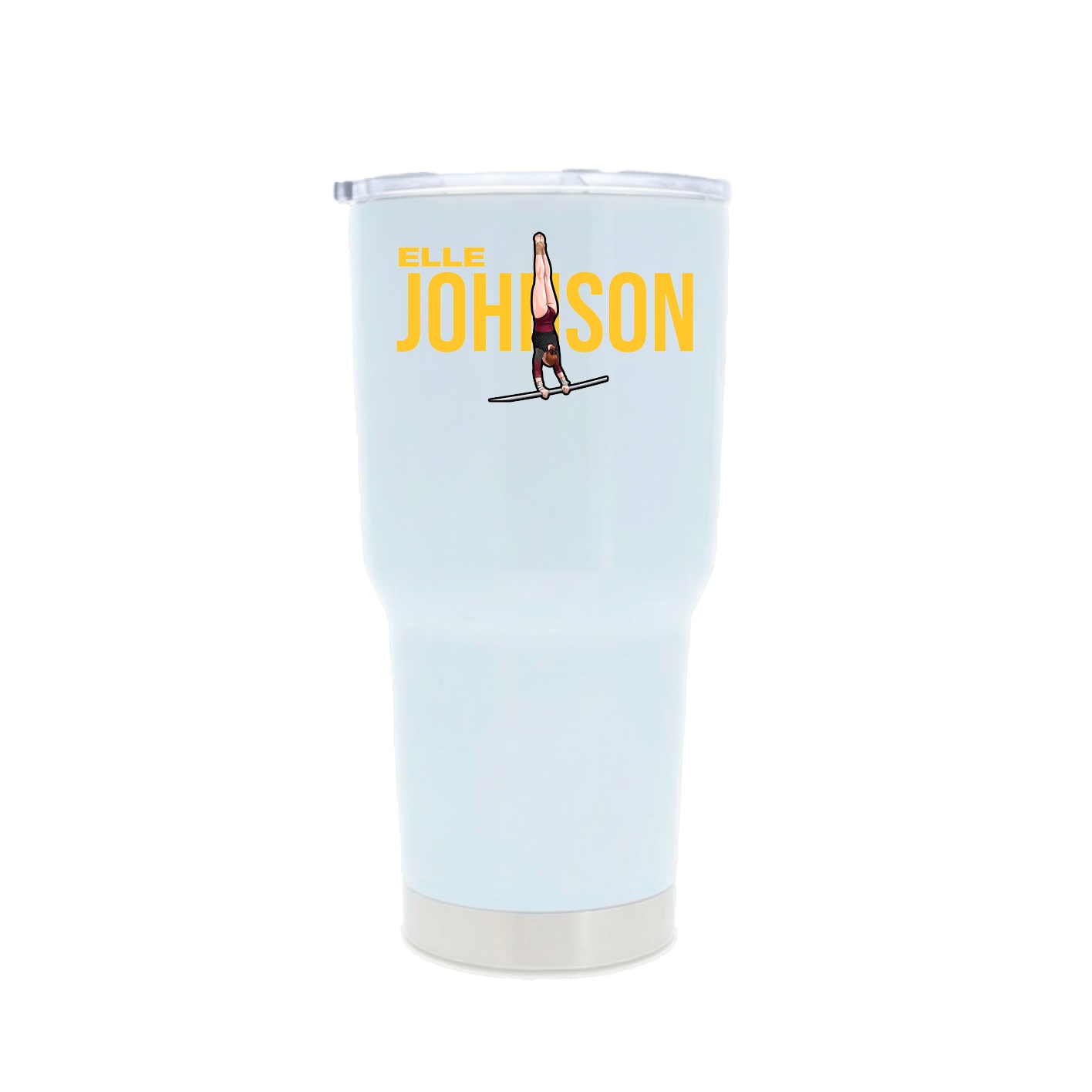 30oz Stainless Steel Tumbler — Player Name in White