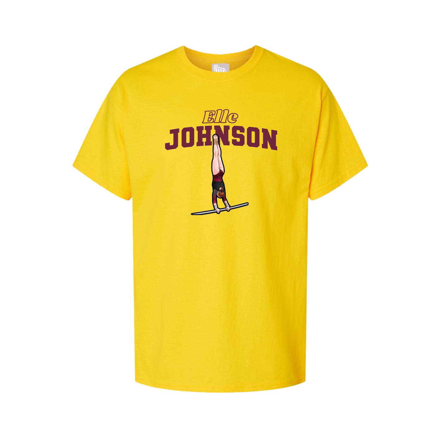 Youth Tee — Name Arch in Gold