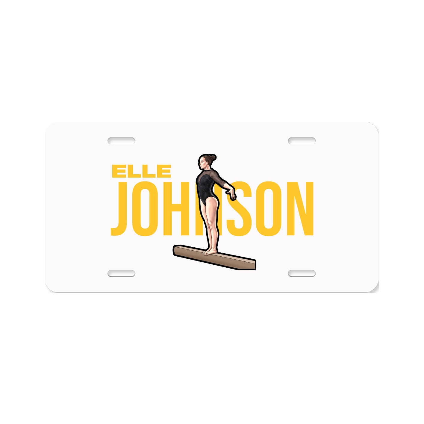 License Plate — Player Name in Classic