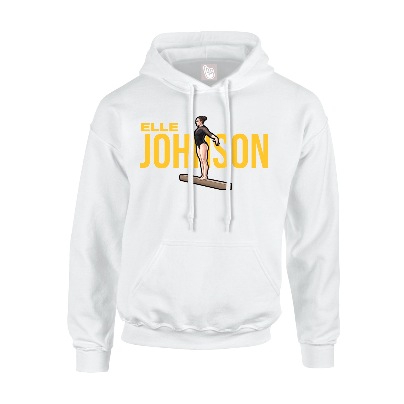 Youth Hoodie — Player Name in White