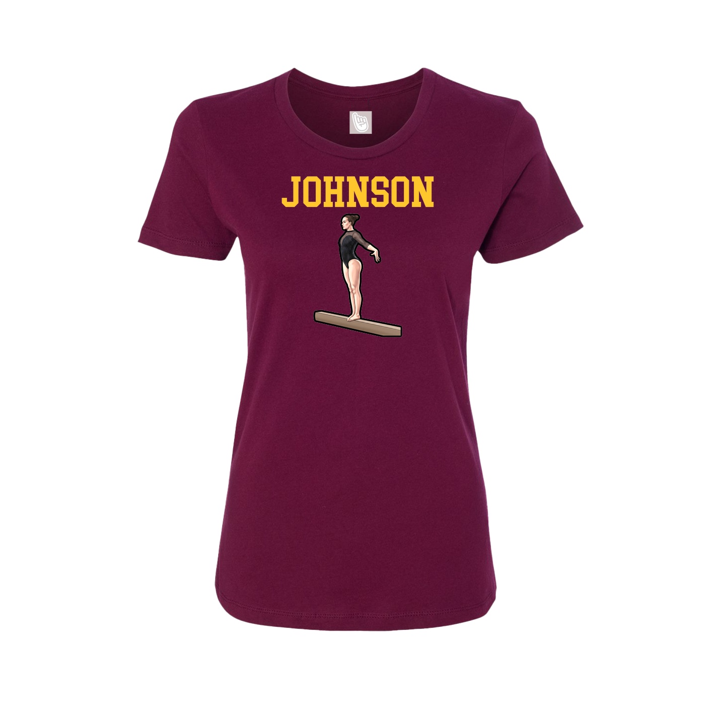 Fitted Women's Tee — Shirsey in Maroon