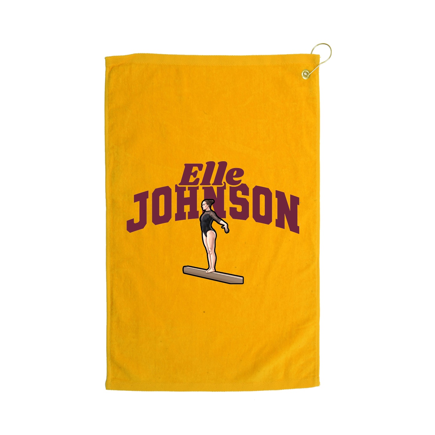 Golf Towel — Signature Arch in Gold