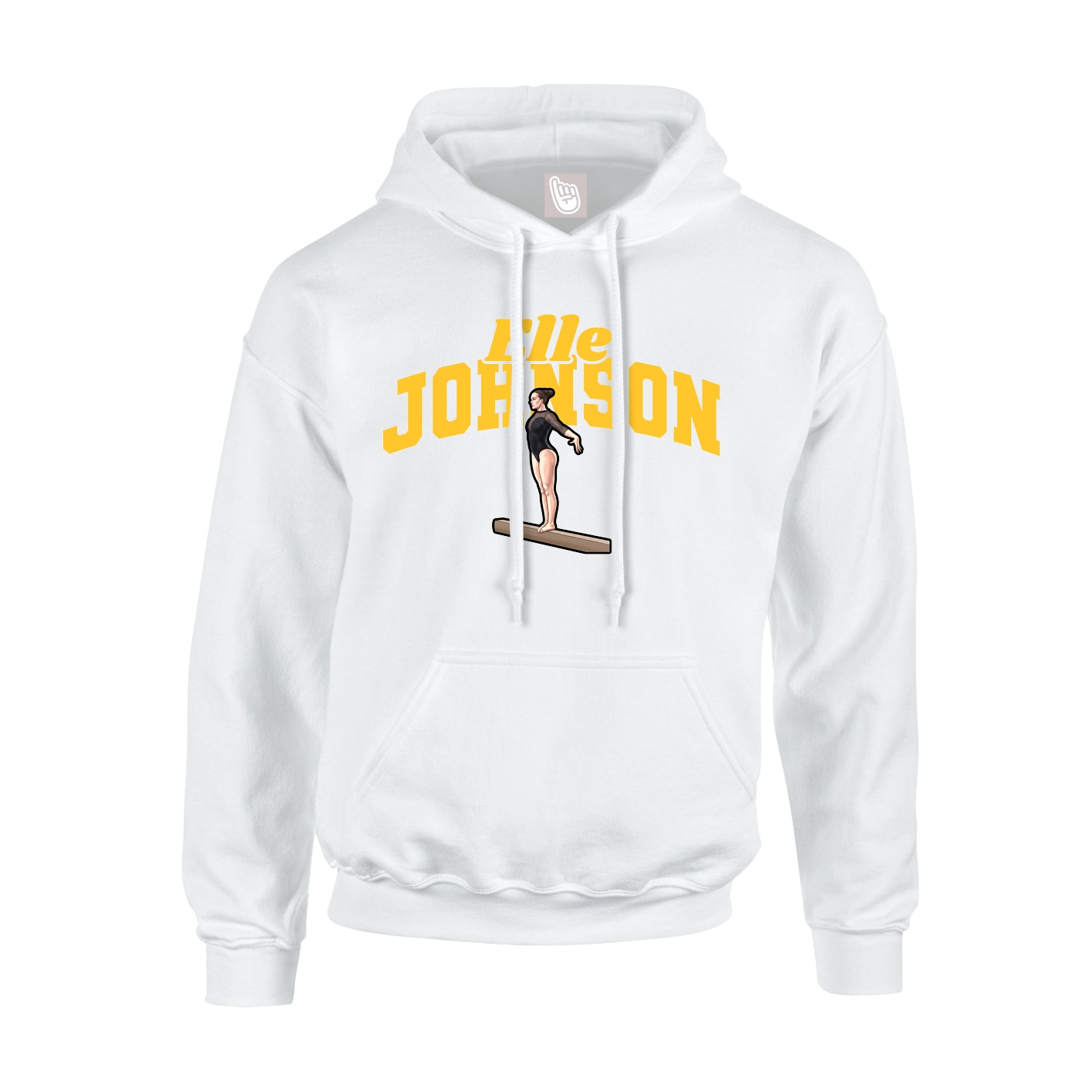 Hoodie — Signature Arch in White