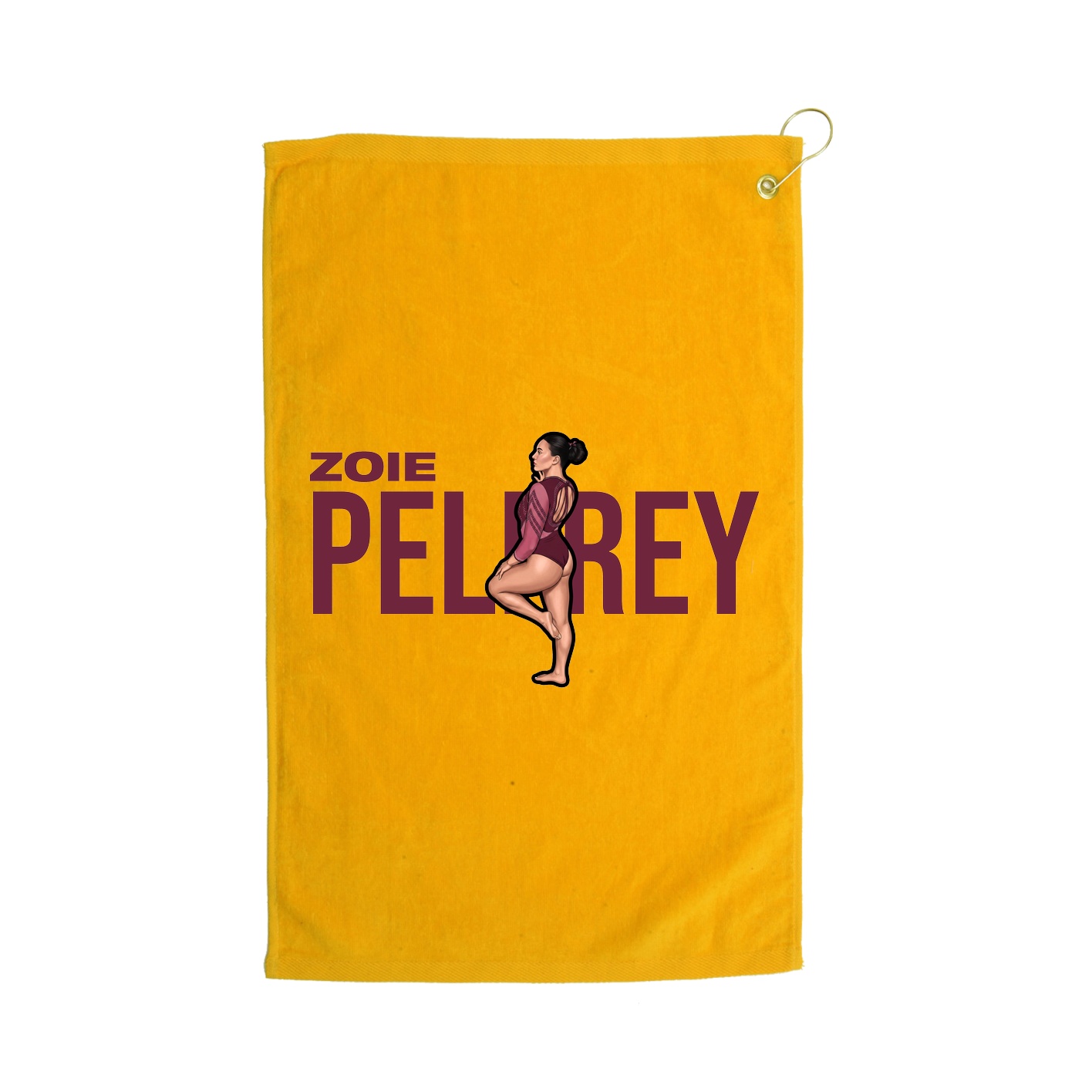 Golf Towel — Player Name in Gold