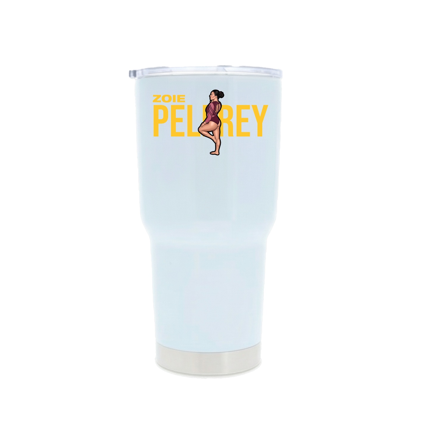 30oz Stainless Steel Tumbler — Player Name in White