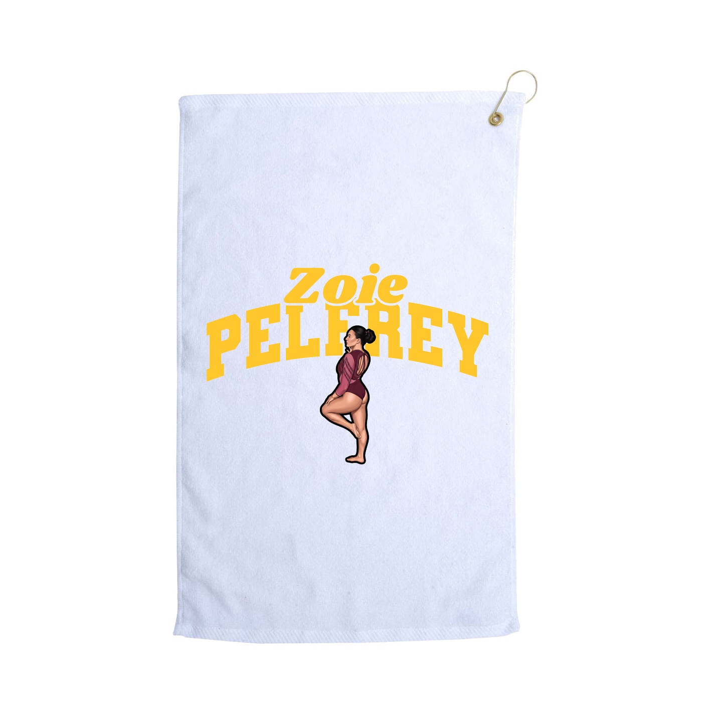 Golf Towel — Signature Arch in White