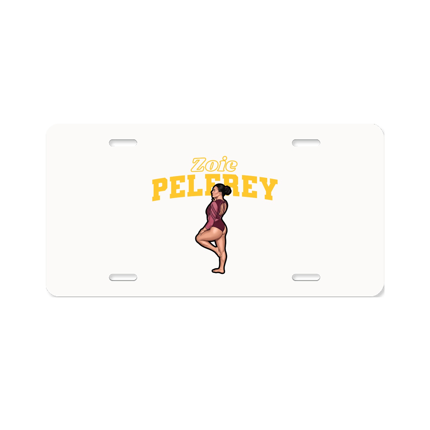 License Plate — Name Arch in Classic