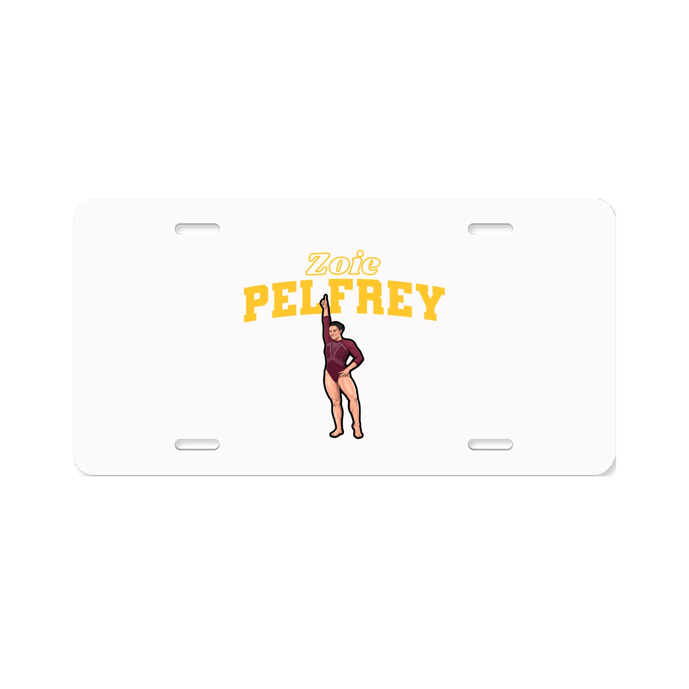 License Plate — Name Arch in Classic