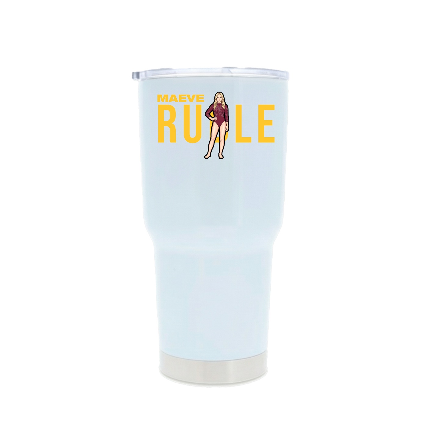30oz Stainless Steel Tumbler — Player Name in White