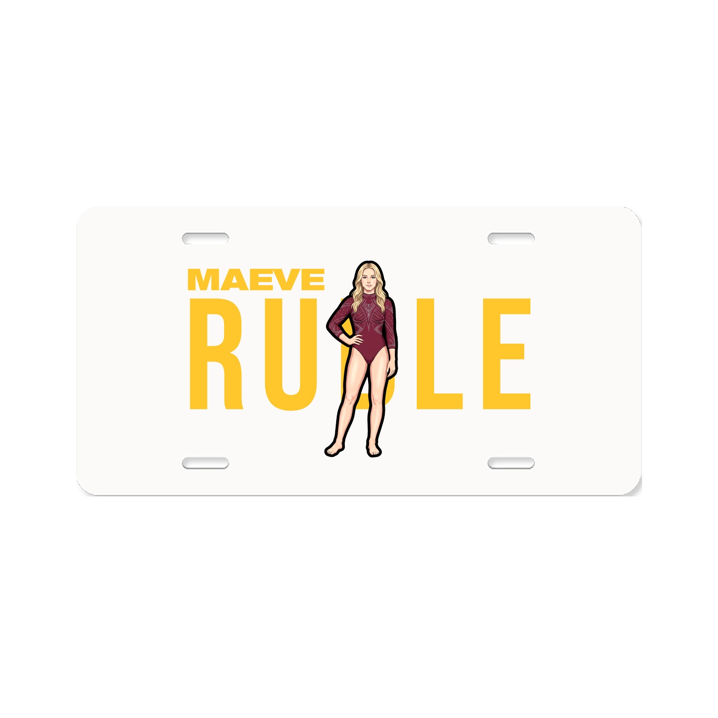 License Plate — Player Name in Classic