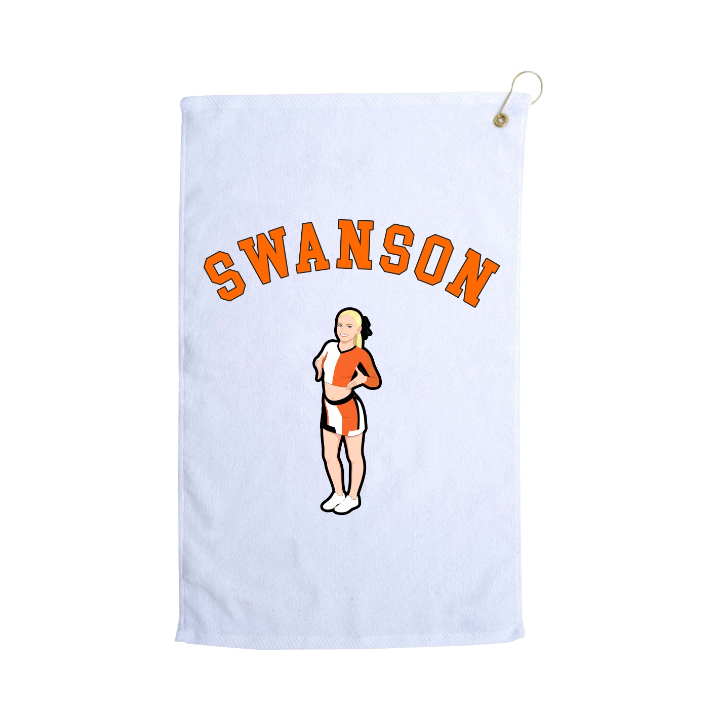 Golf Towel — Shirsey Arch in White
