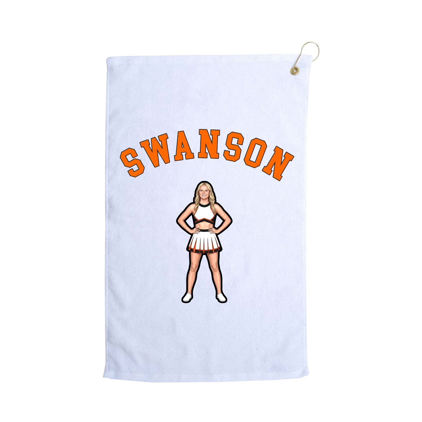 Golf Towel — Shirsey Arch in White