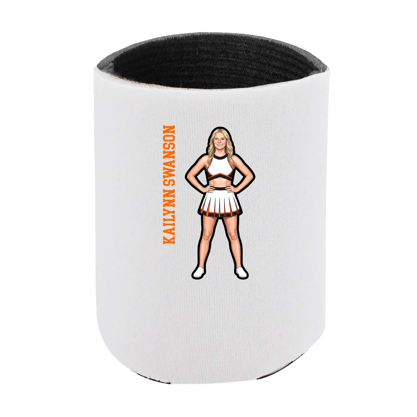 Can Holder — Name Vertical in White