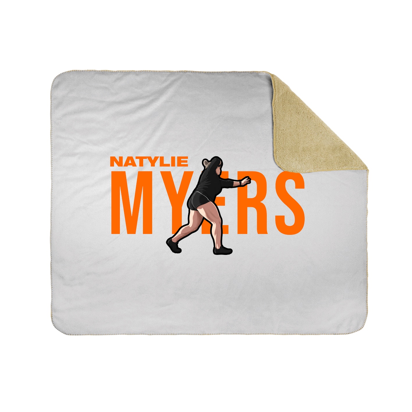 Throw Blanket — Player Name in White