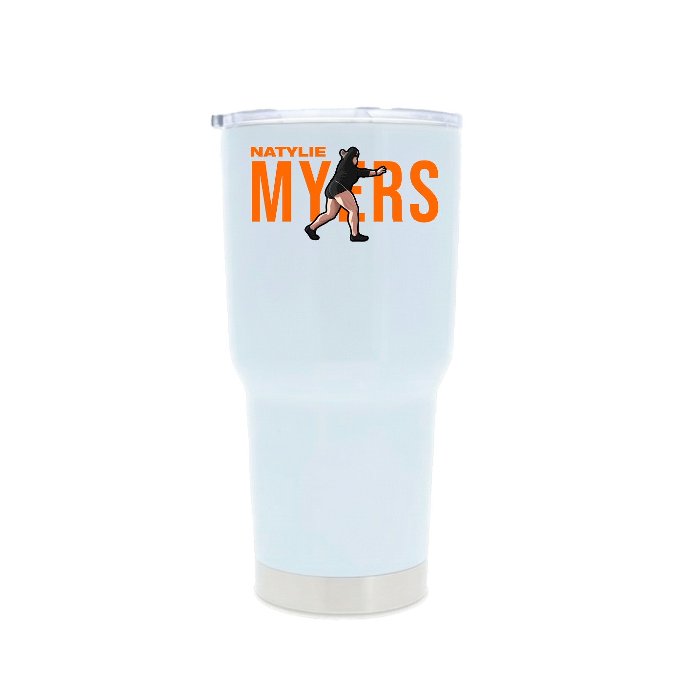 30oz Stainless Steel Tumbler — Player Name in White