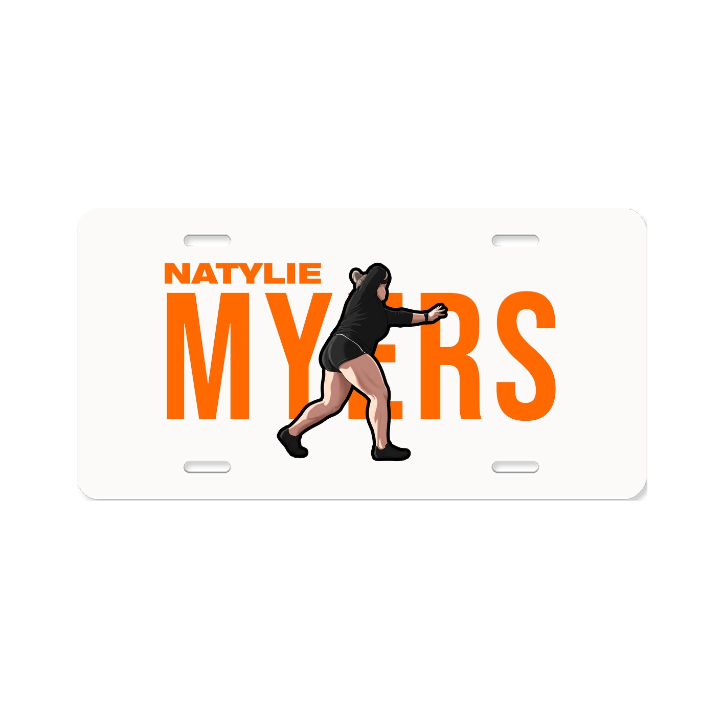 License Plate — Player Name in Classic
