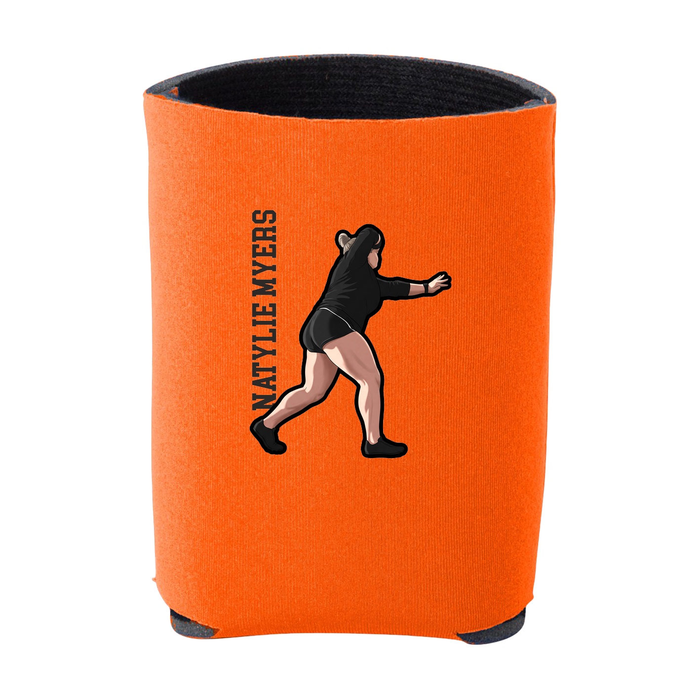Can Holder — Name Vertical in Orange