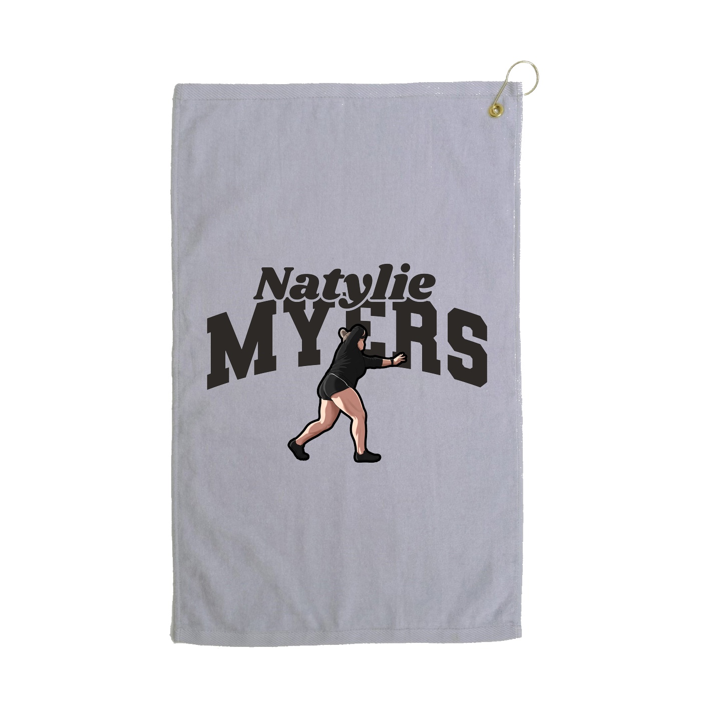 Golf Towel — Signature Arch in Grey