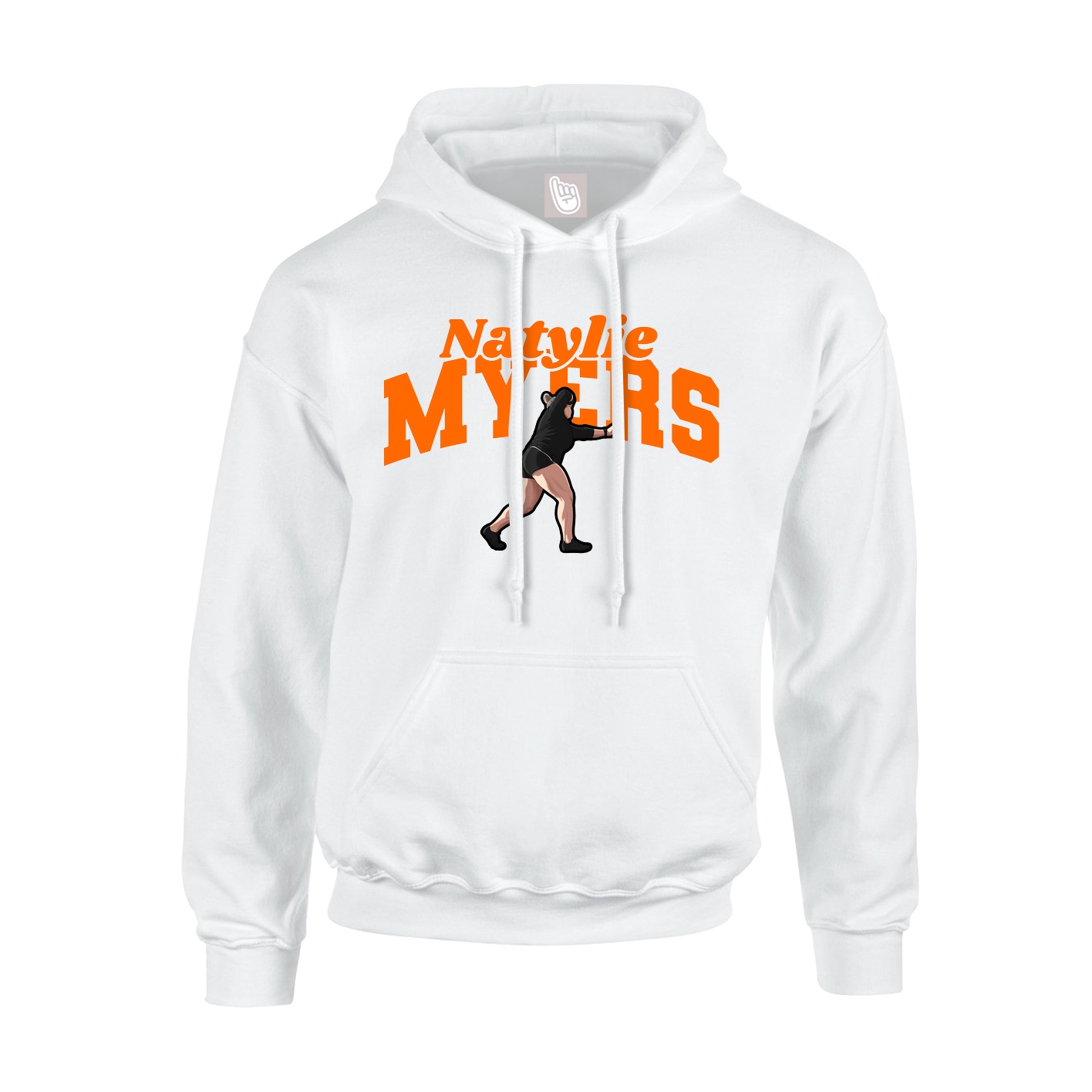 Youth Hoodie — Signature Arch in White