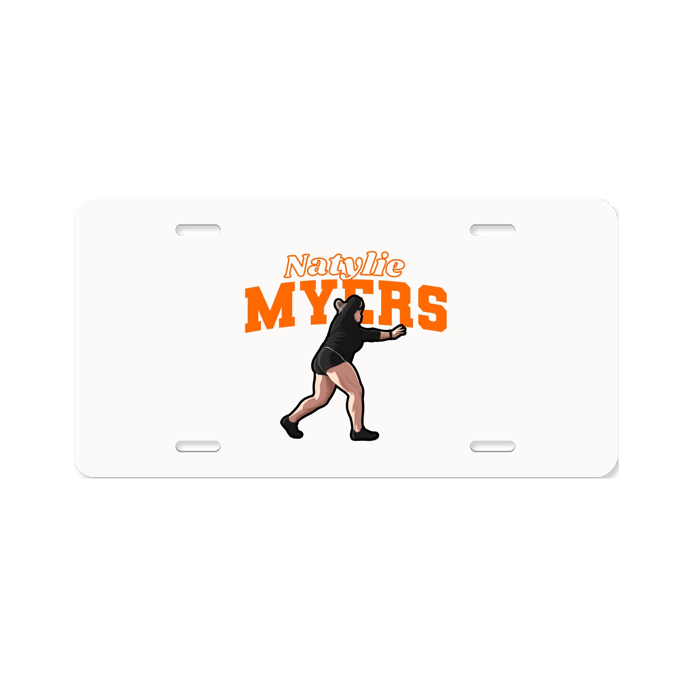 License Plate — Name Arch in Classic