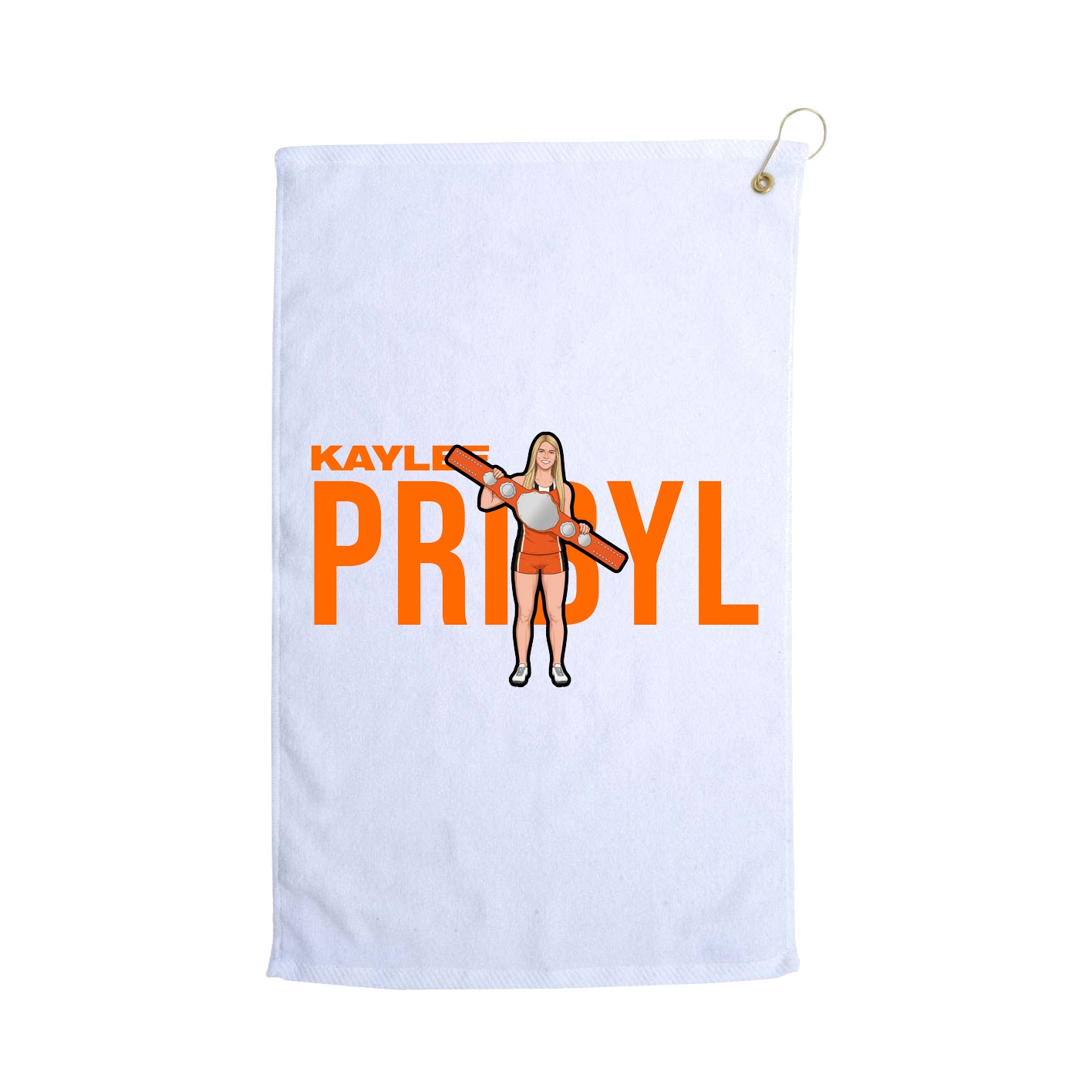 Golf Towel — Player Name in White