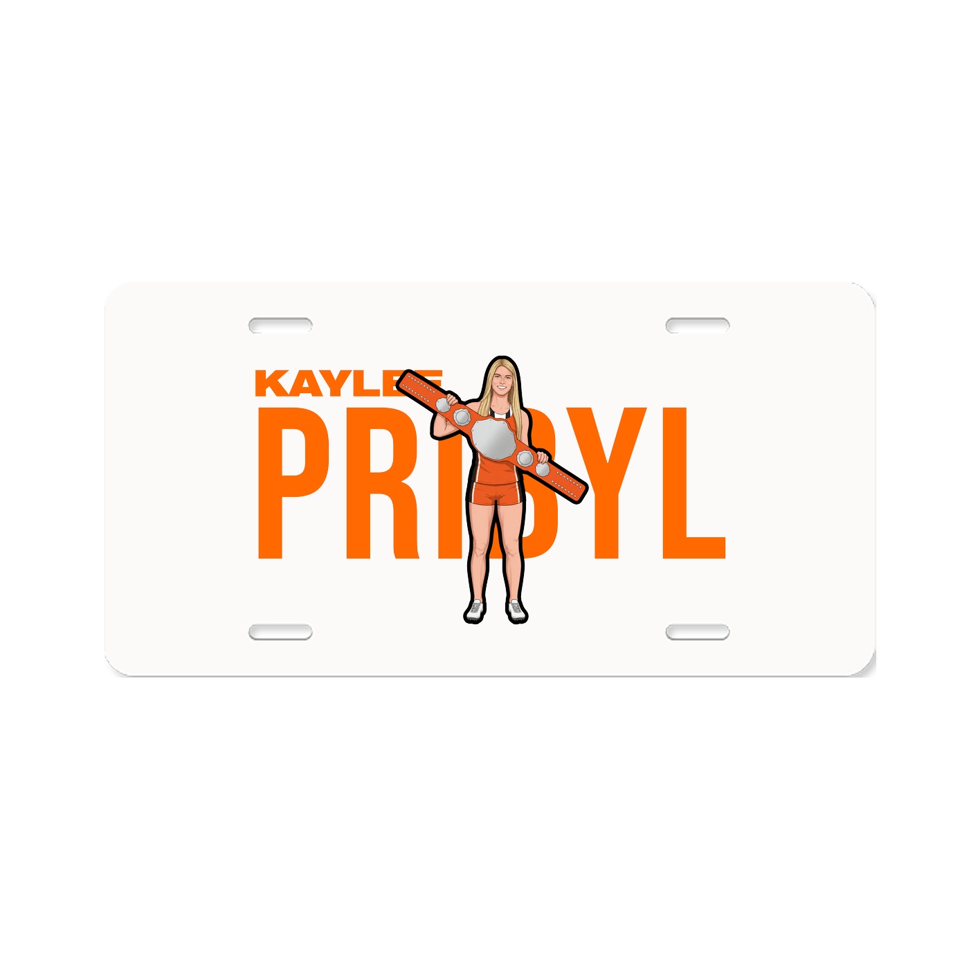 License Plate — Player Name in Classic