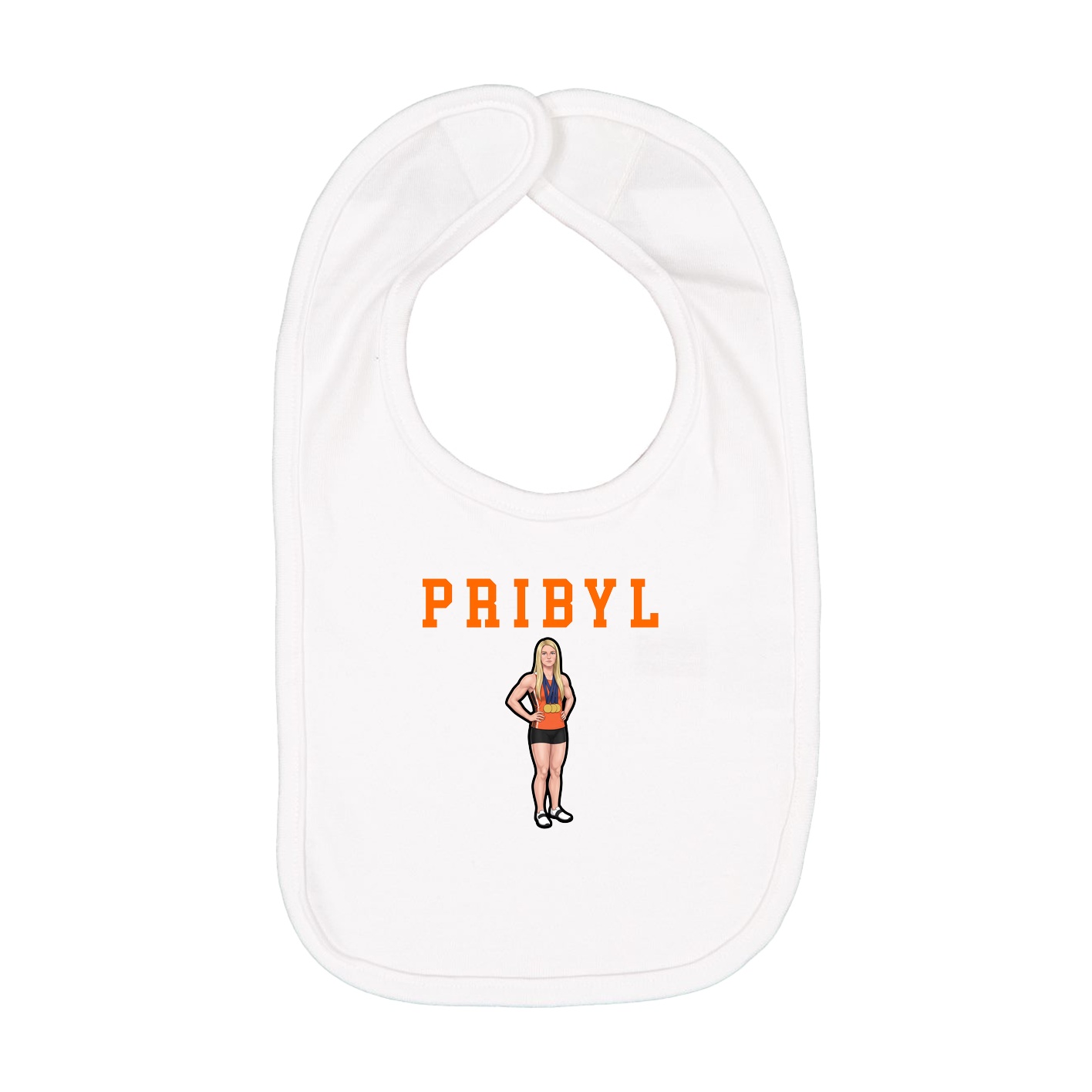 Infant Bib — Shirsey in White