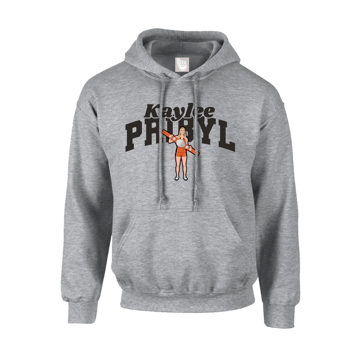 Youth Hoodie — Signature Arch in Grey