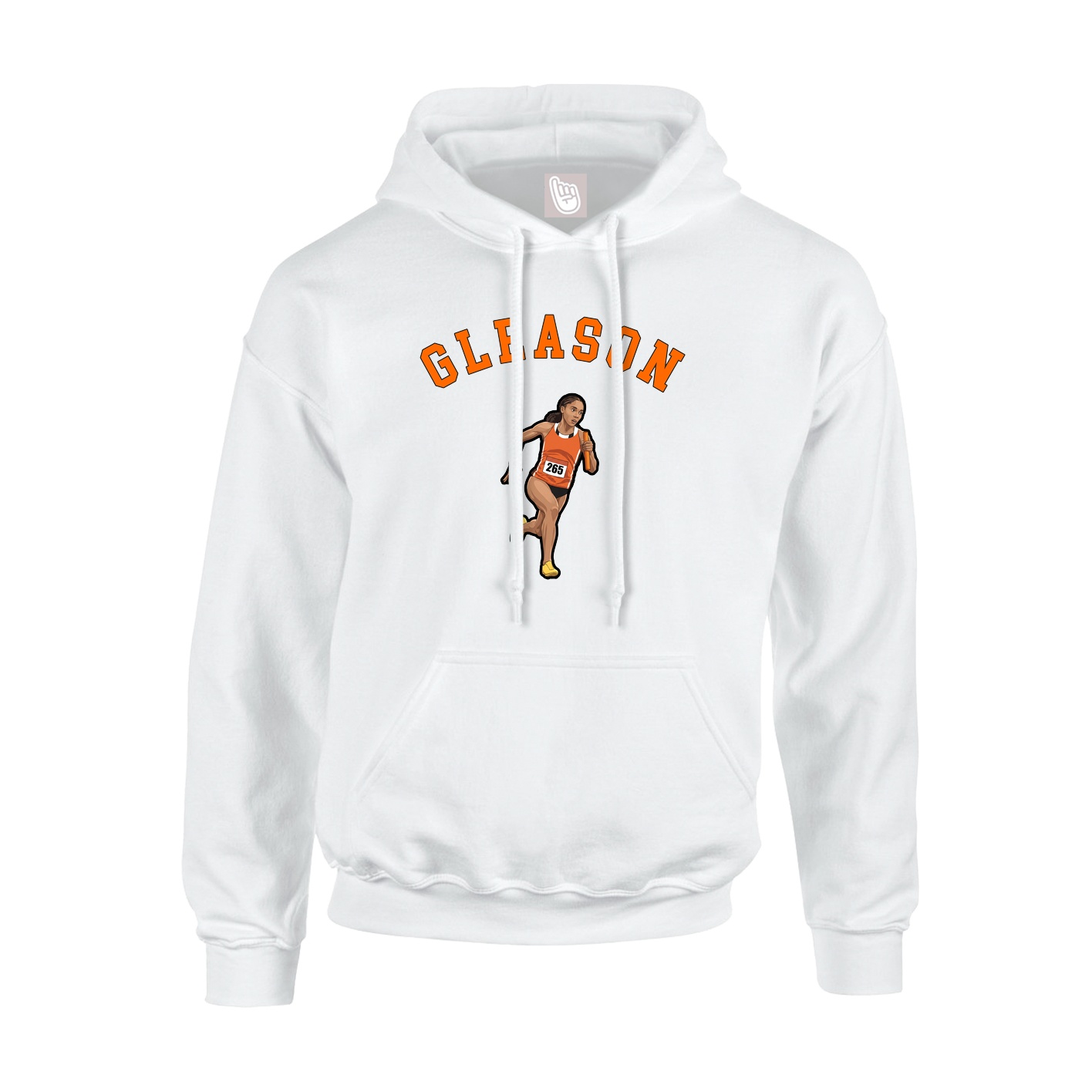 Youth Hoodie — Shirsey Arch in White
