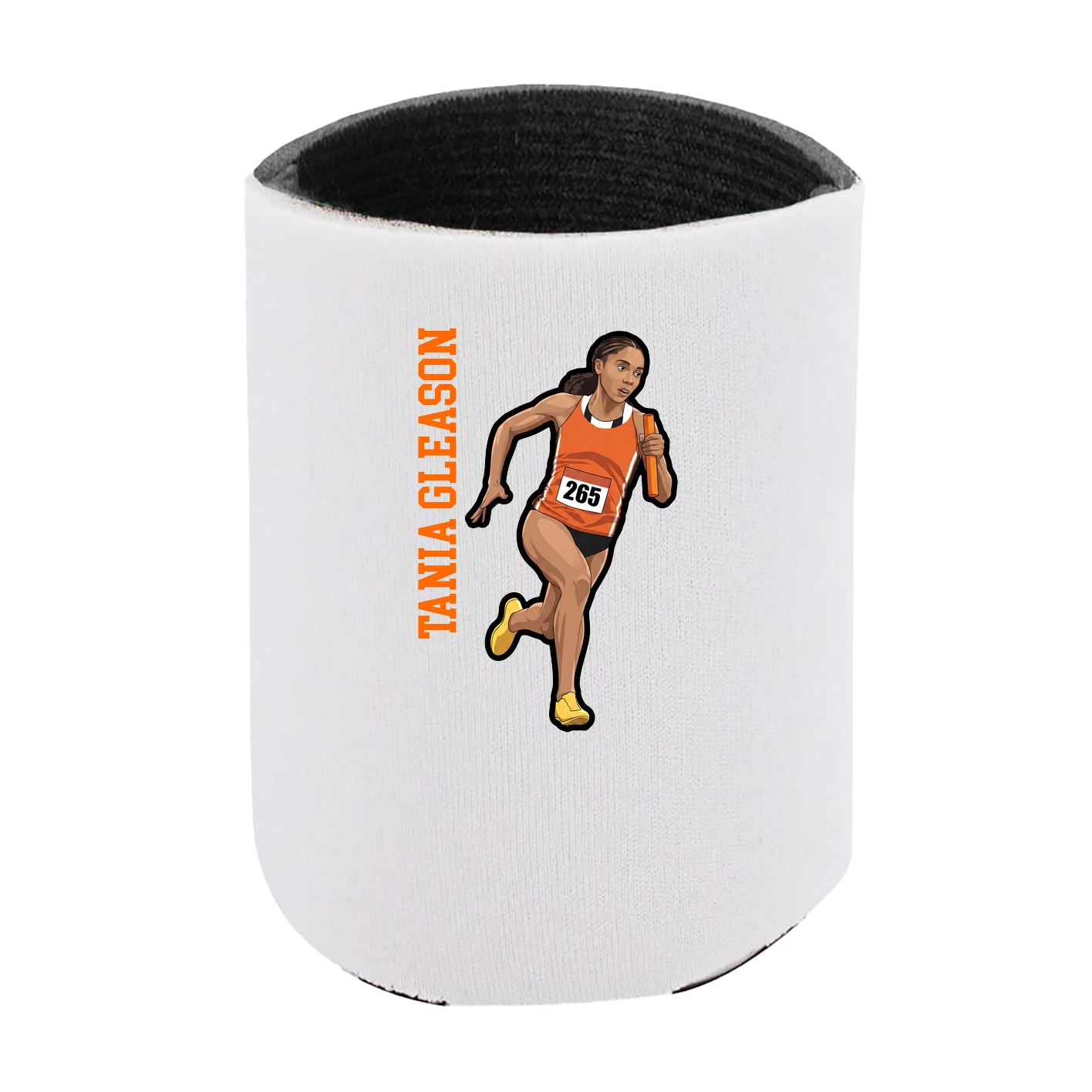 Can Holder — Name Vertical in White