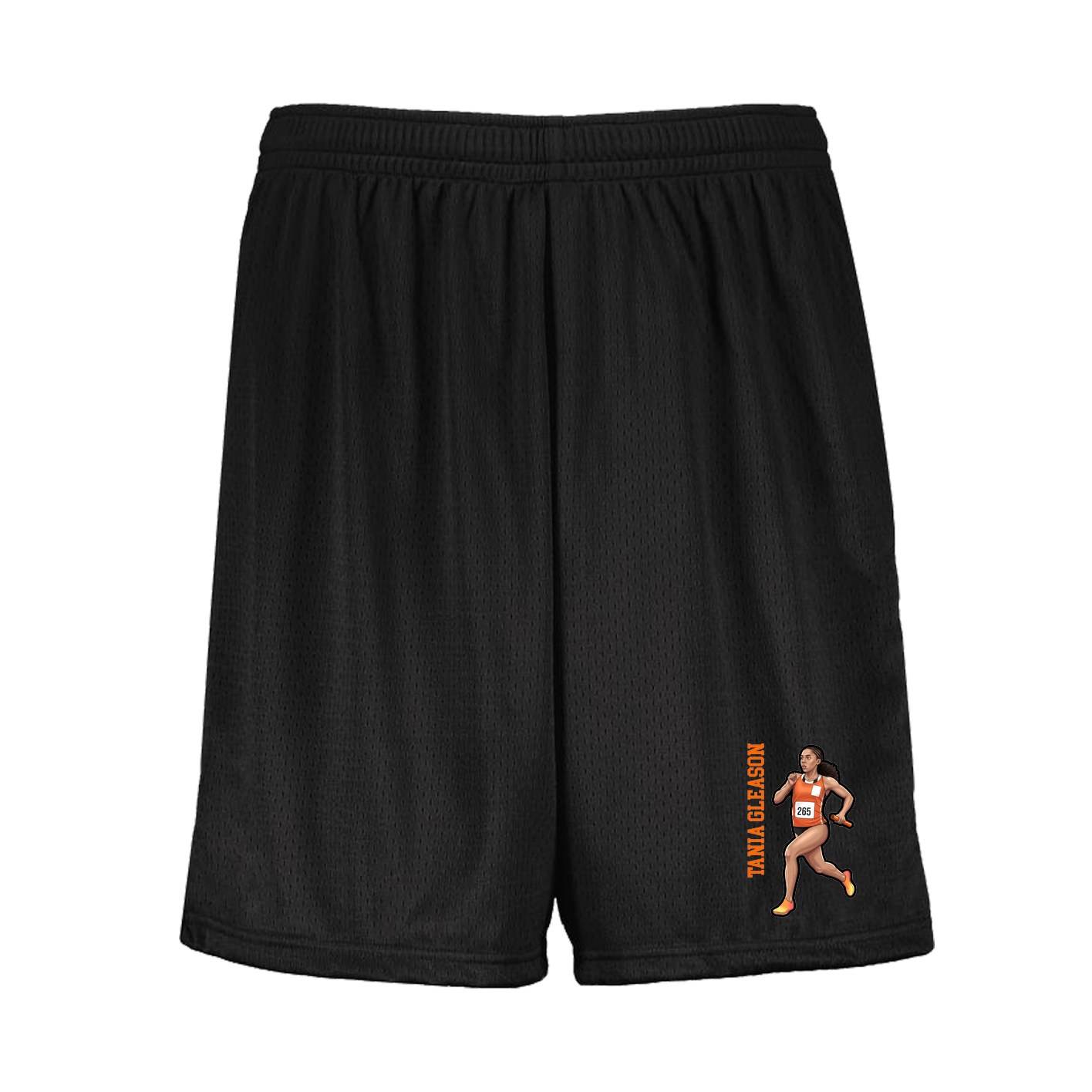 Shorts — Name Vertical in Black
