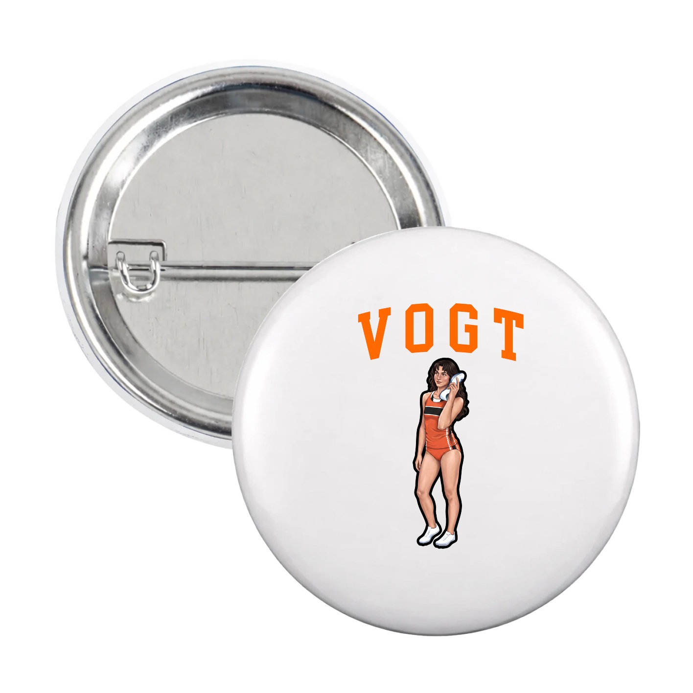 Game Day Button — Shirsey in White